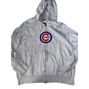 NIKE CHICAGO CUBS MLB FULL ZIPPER HOODIE SIZE XXL